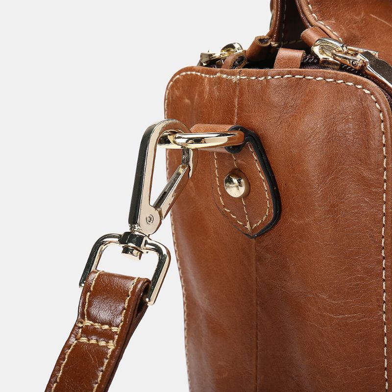 Dames Echt Leer Multifunctionele Crossbody Tas Handtas