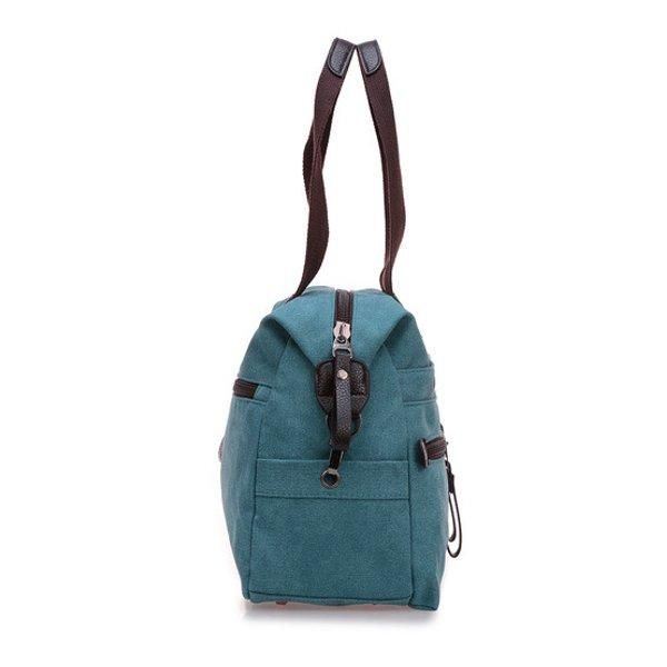 Dames Heren Canvas Multi Pocket Handtassen Casual Kussen Schouder Crossbody Tassen