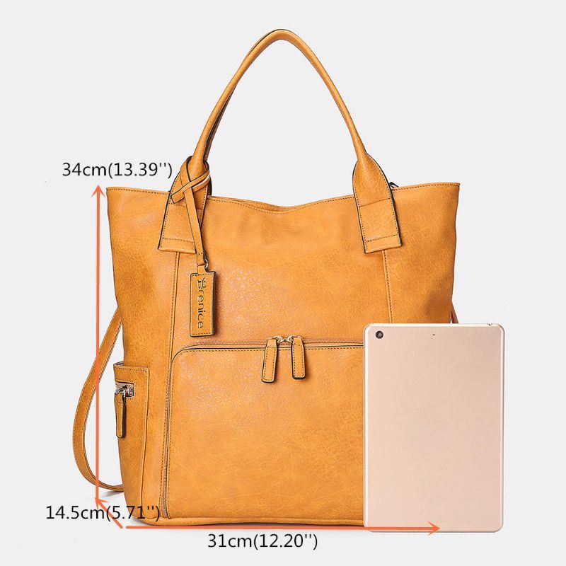 Dames Multifunctionele Grote Capaciteit Crossbody Tas Rugzak Handtas