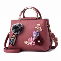 Dames Portemonnees En Handtas Schoudertassen Dames Designer Top Handvat Satchel Draagtas Met Linten En Bloem Decoratie