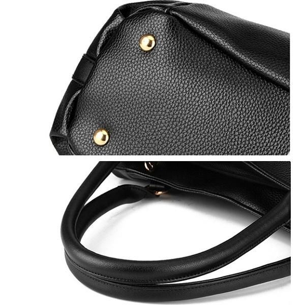 Dames Pu Lederen Handtas Schoudertas Crossbody Tas