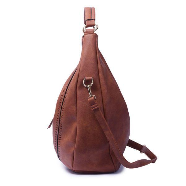 Dames Pu Lederen Vintage Handtas Schoudertas