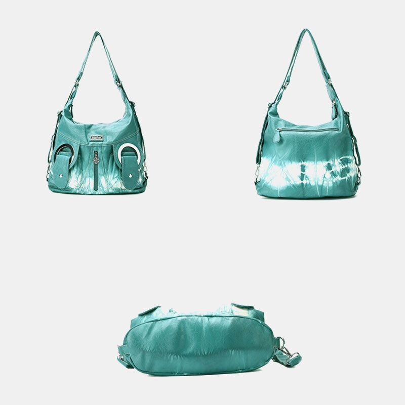 Dames Tie Dye Multi-carry Waterdichte Grote Capaciteit Crossbody Tas Schoudertas Handtas Rugzak