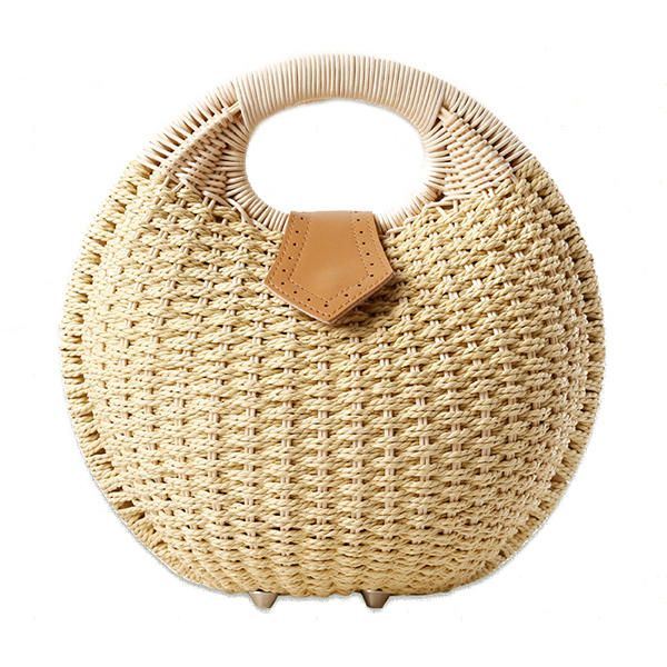 Dames Tote Handtas Zomer Strandtas Strozak Rotan Tas Handtas