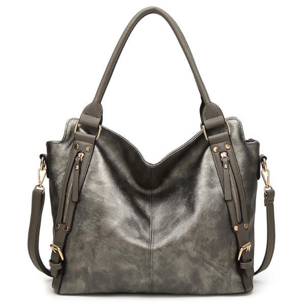 Dames Vintage Tote Schoudertas Handtas