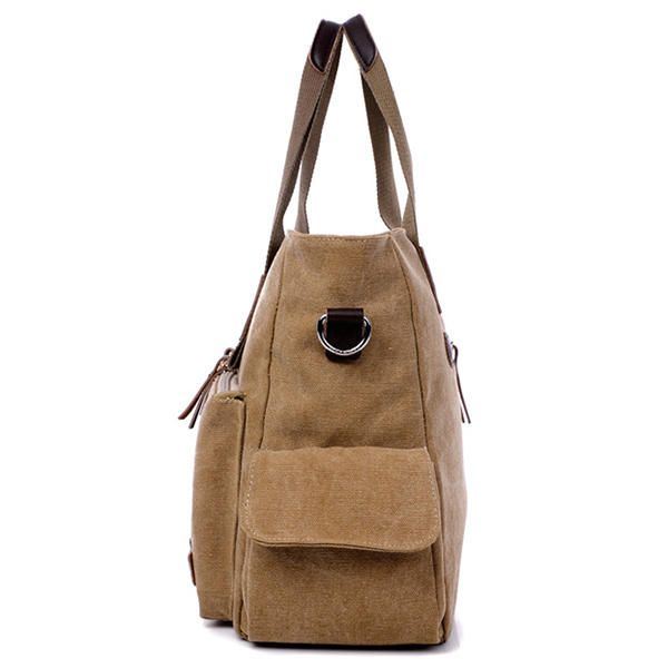 Grote Capaciteit Heren Dames Canvas Multifunctionele Crossbody Tas Canvas Outdoor Handtas