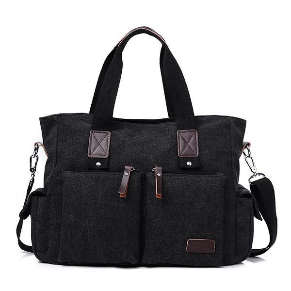 Grote Capaciteit Heren Dames Canvas Multifunctionele Crossbody Tas Canvas Outdoor Handtas