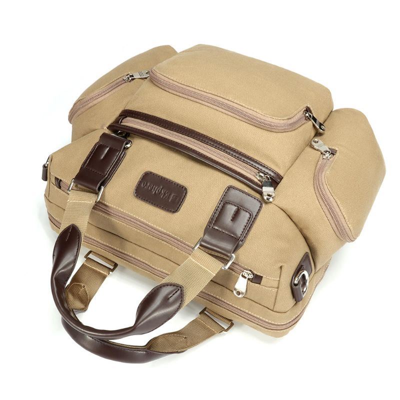 Heren Canvas Business Casual Travel Laptoptas Handtas