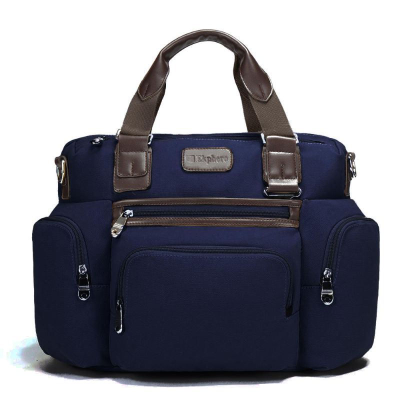 Heren Canvas Business Casual Travel Laptoptas Handtas