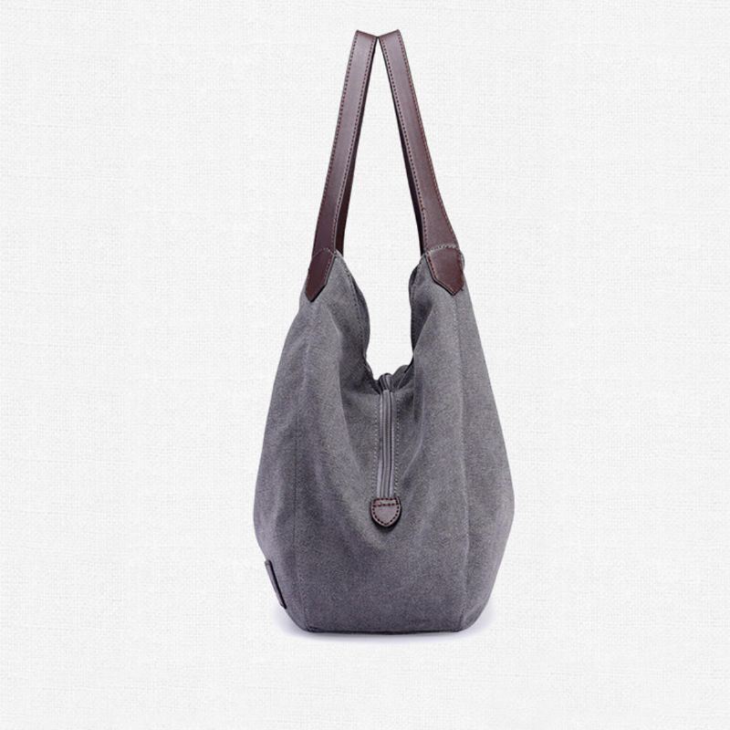 Heren Dames Vintage Dames Grote Canvas Handtas Reizen Schoudertas Casual Tote