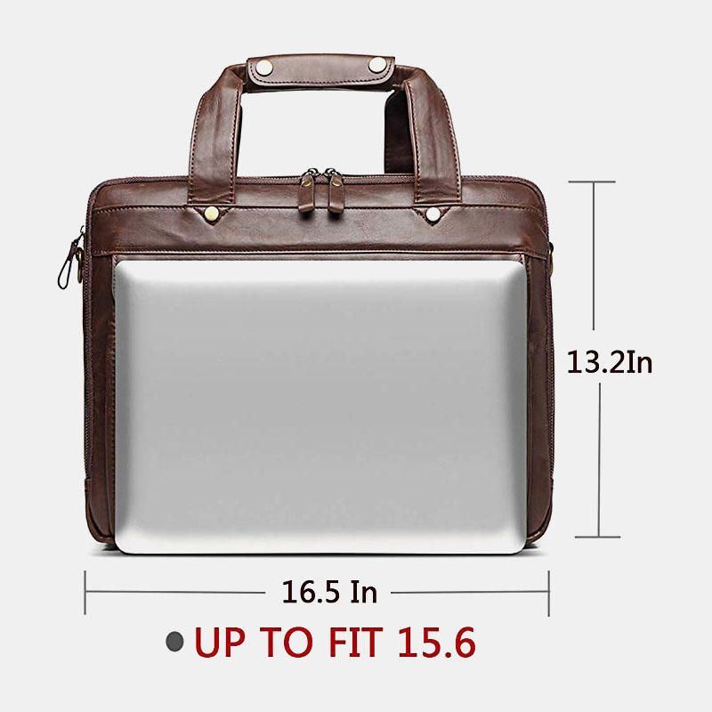 Heren Vintage Multi-pocket Messenger Bag Handtas Crossbody Bag For Business