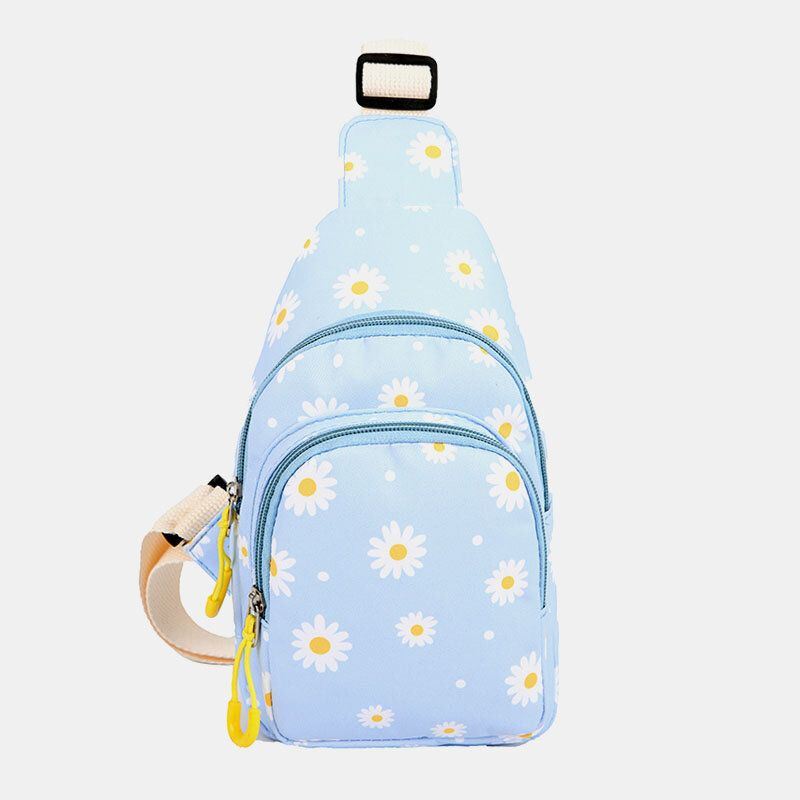 Casual Crossbodytas Met Daisy-print Voor Dames