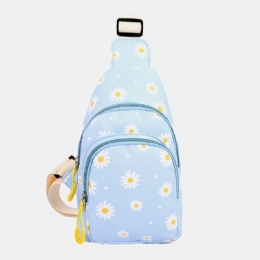 Casual Crossbodytas Met Daisy-print Voor Dames