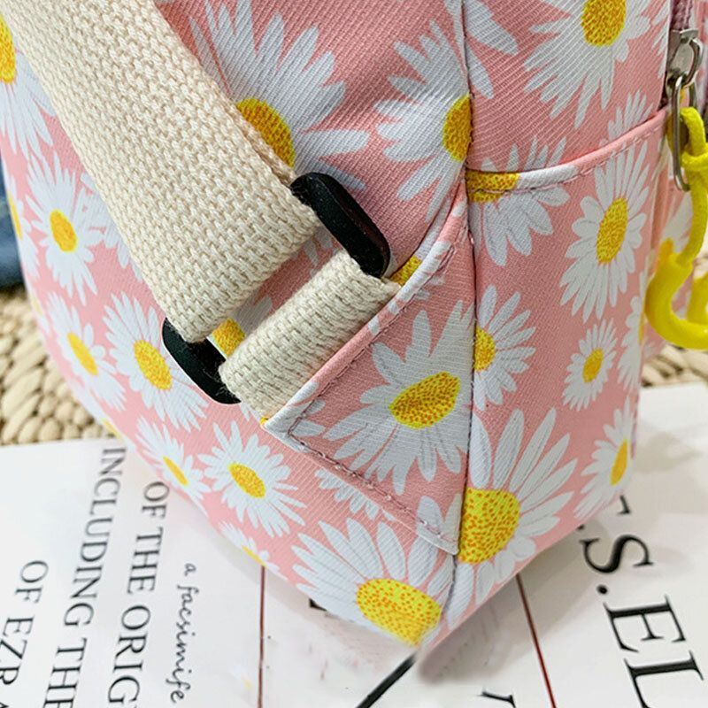 Casual Crossbodytas Met Daisy-print Voor Dames