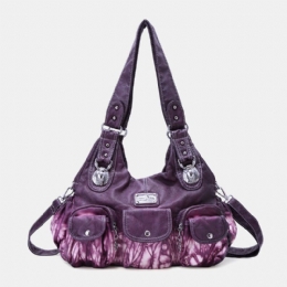 Crossbodytas Met Meerdere Zakken Voor Dames Tie Dye-schoudertas