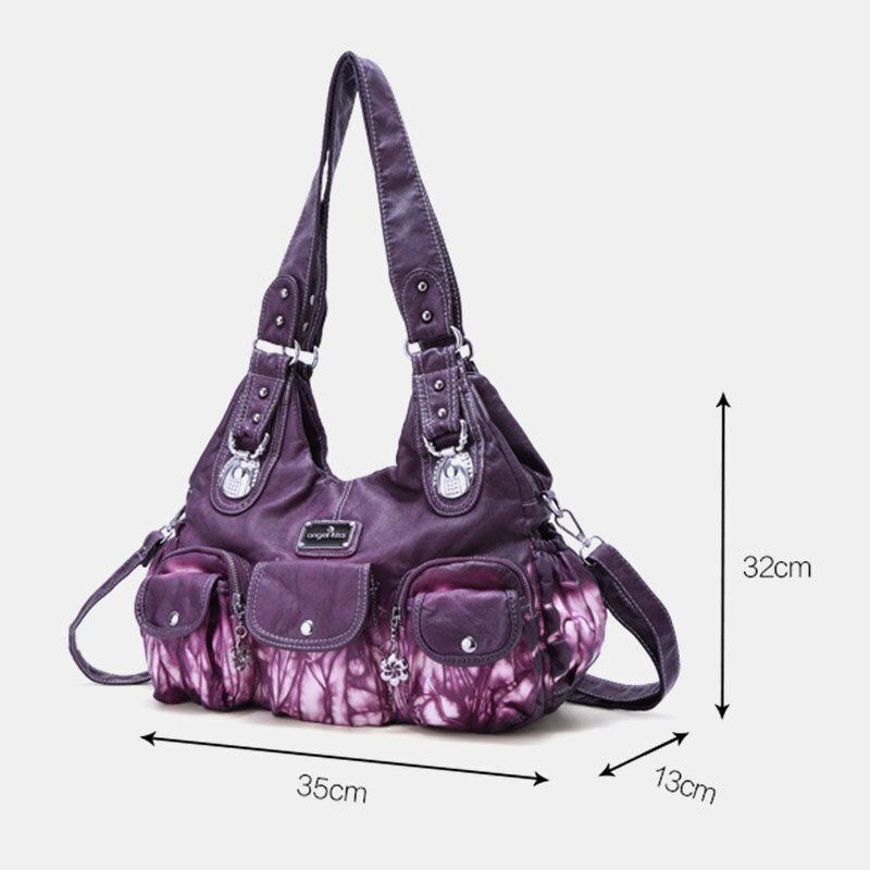 Crossbodytas Met Meerdere Zakken Voor Dames Tie Dye-schoudertas