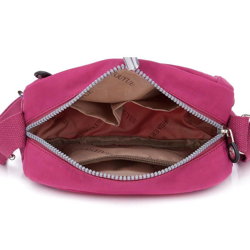 Crossbodytas Voor Dames Met Meerdere Zakken Waterdichte Nylon Tas