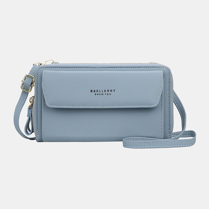 Dames 12 Kaartsleuven Grote Capaciteit Telefoontas Crossbody Tas