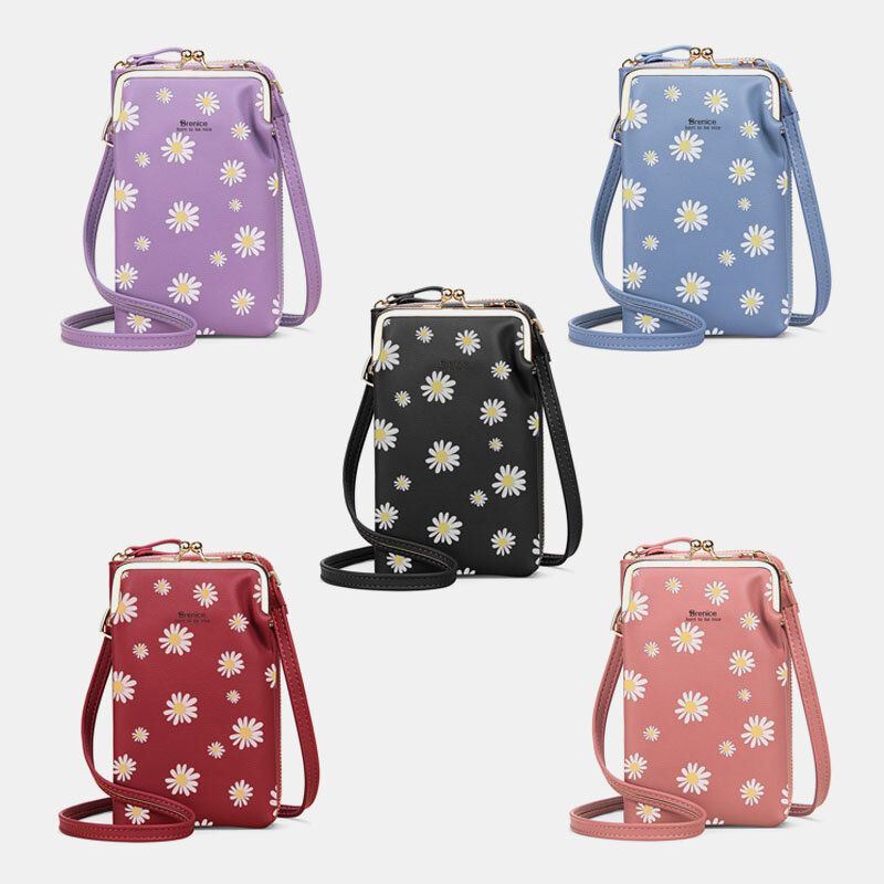 Dames 13 Kaartsleuven Telefoontas Daisy Crossbody Tas Schoudertas