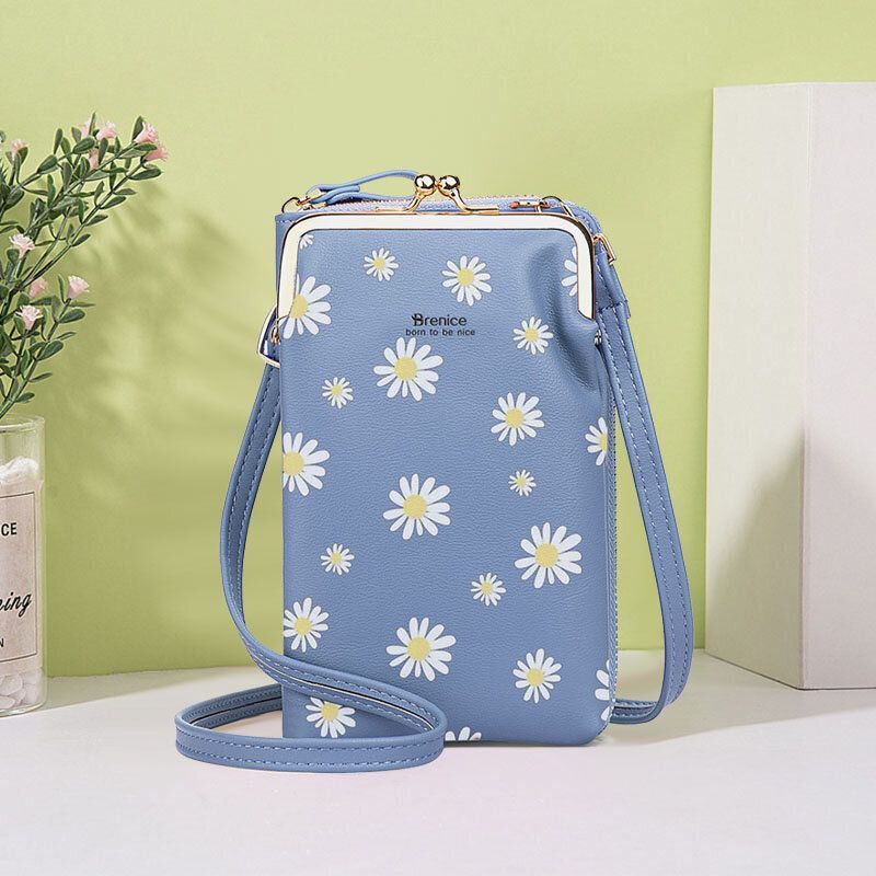 Dames 13 Kaartsleuven Telefoontas Daisy Crossbody Tas Schoudertas