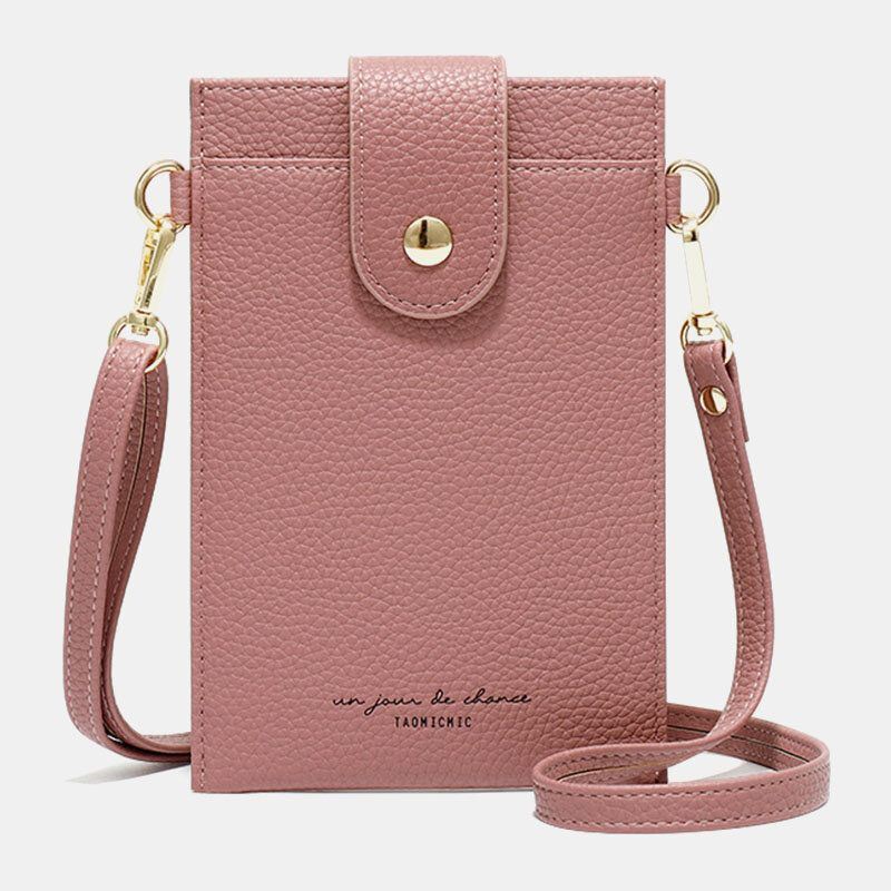 Dames 3 Kaartsleuven Stevige Telefoontas Crossbody Tas Schoudertas