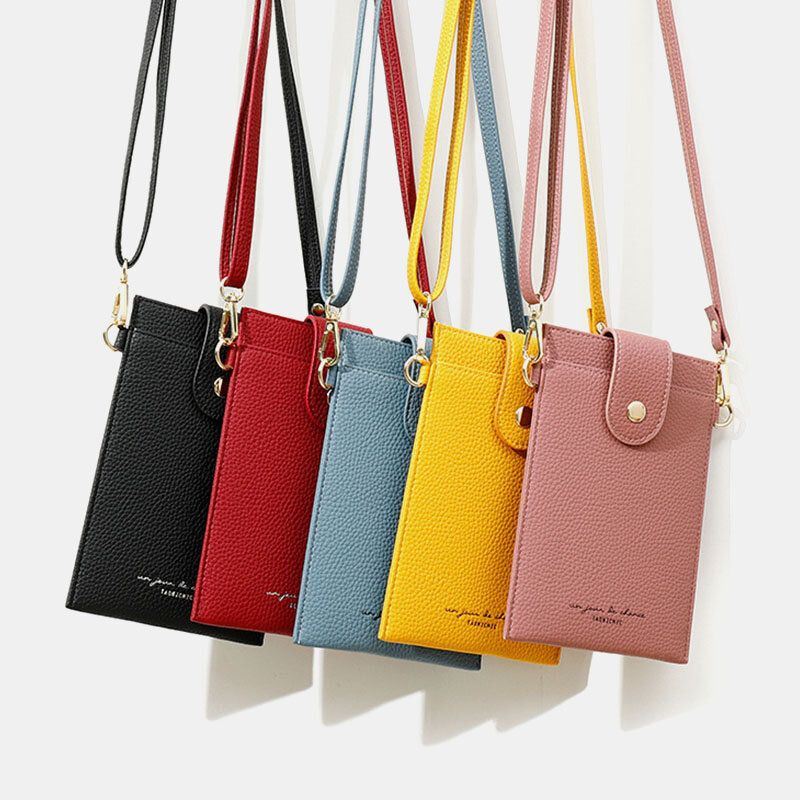 Dames 3 Kaartsleuven Stevige Telefoontas Crossbody Tas Schoudertas