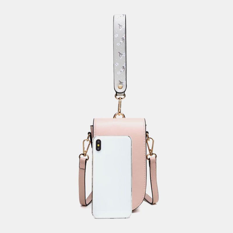 Dames 4 Kaartsleuven Telefoontas Crossbody Tas