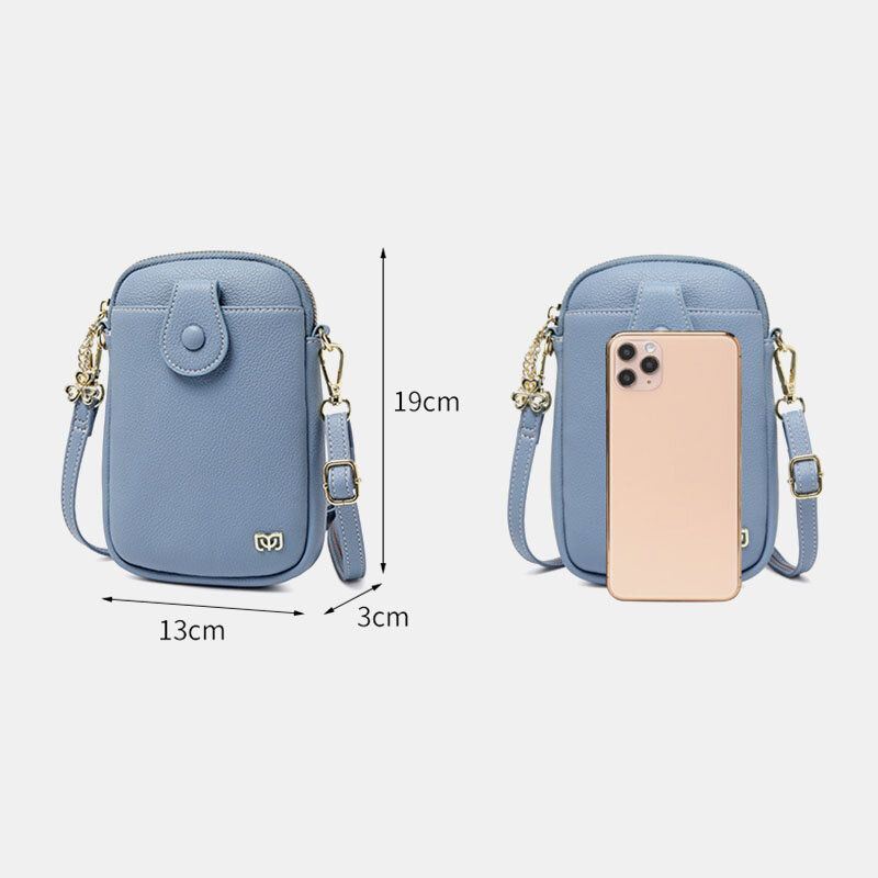 Dames 6.3 Inch Iphone Solide Waterdichte Crossbody Tas Telefoon Tas