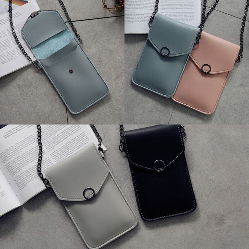 Dames 6.3 Inch Touchscreen Ketting Casual Telefoon Tas Crossbody Tas Schoudertas