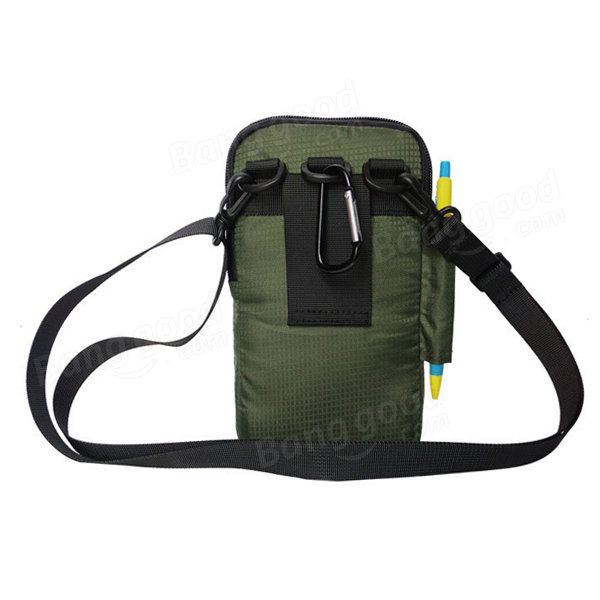 Dames 7 Inch Mobiele Telefoon Waterdichte Nylon Crossbody Tas Outdoor Schouder Heuptas Voor Vrouw Man