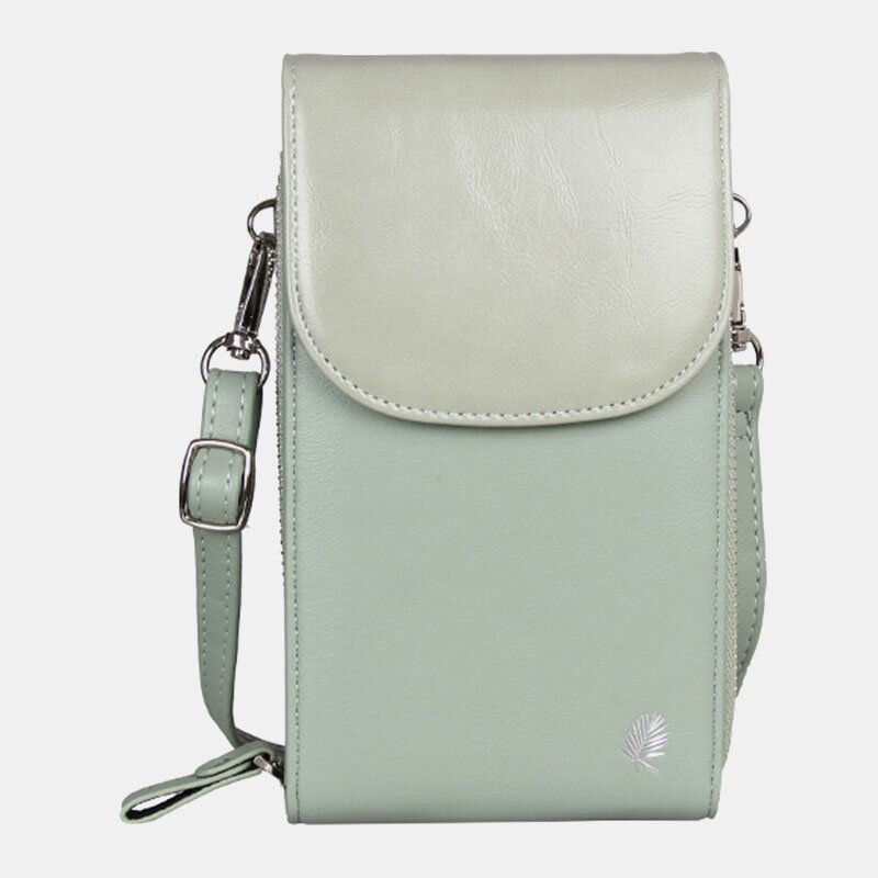 Dames 8 Kaartsleuven Telefoontas Solide Crossbody Tas Schoudertas