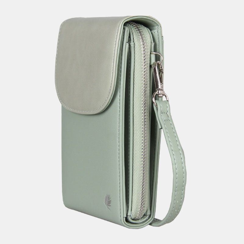 Dames 8 Kaartsleuven Telefoontas Solide Crossbody Tas Schoudertas