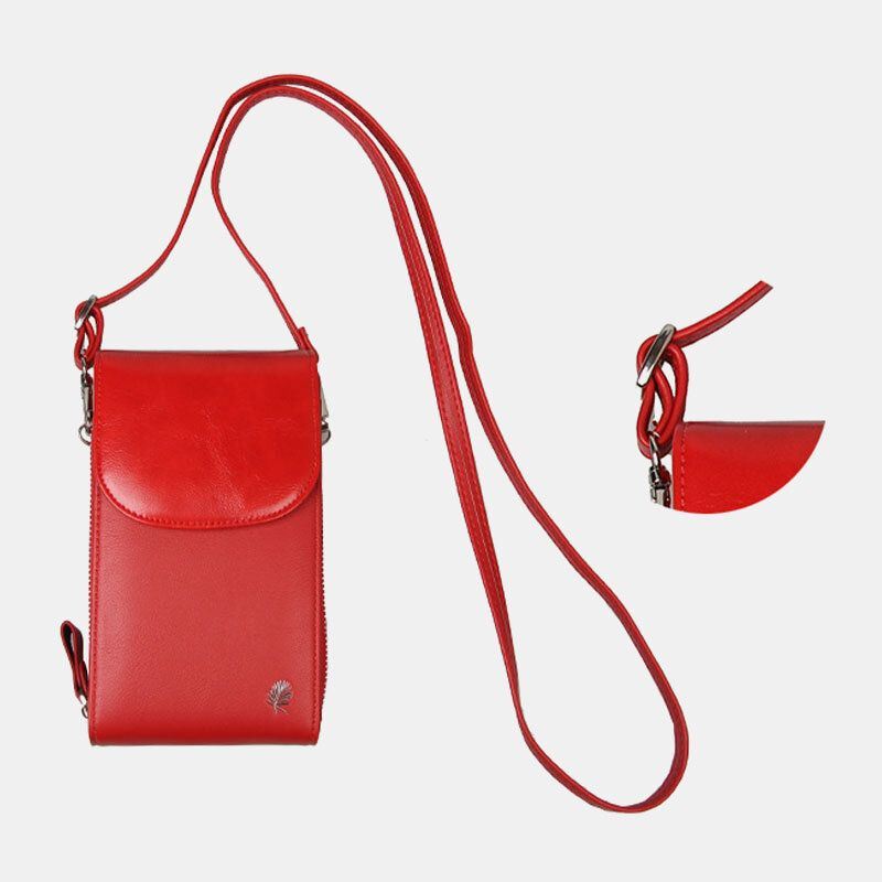 Dames 8 Kaartsleuven Telefoontas Solide Crossbody Tas Schoudertas