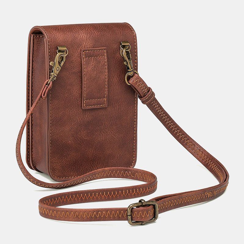 Dames Afneembare Schouderriem Hardware Klinknagel Decor Snake Patroon Flap Magnetische Sluiting Ontwerp Crossbody Tas Heuptas