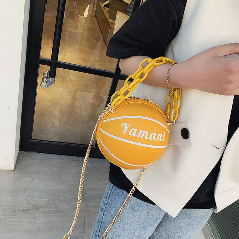 Dames Basketbal Voetbal Kettingen Handtas Crossbody Tas Schoudertas