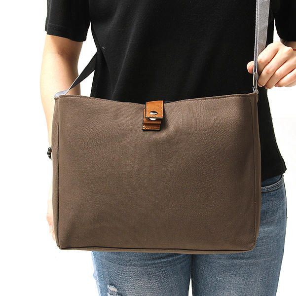 Dames Canvas Casual Capaciteit Reizen Opbergtas Schoudertas Crossbody Tassen