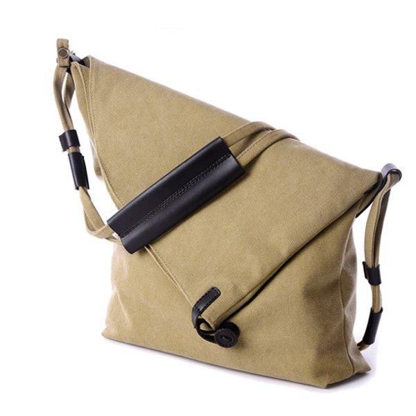 Dames Canvas Tassen Casual Zwarte Buttom Schoudertassen Crossbody Tassen