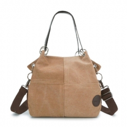 Dames Casual Canvas Multi-carry Handtas Schoudertas