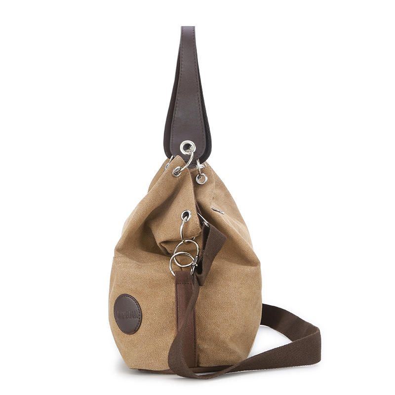 Dames Casual Canvas Multi-carry Handtas Schoudertas