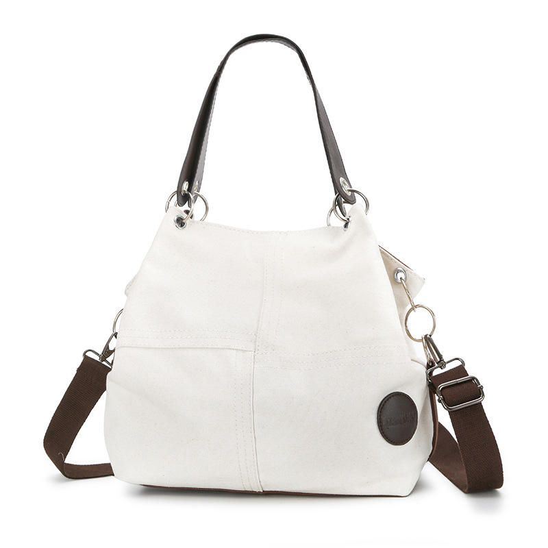 Dames Casual Canvas Multi-carry Handtas Schoudertas