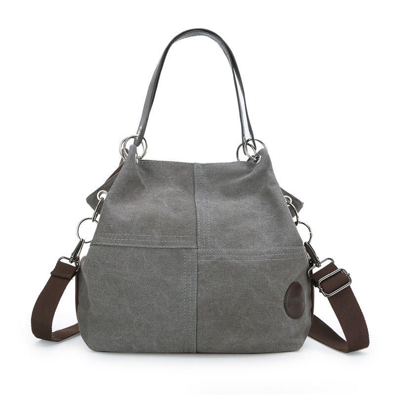 Dames Casual Canvas Multi-carry Handtas Schoudertas