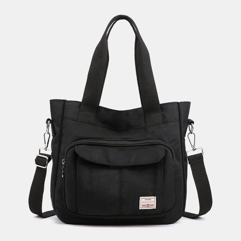 Dames Casual Lichtgewicht Tote Effen Grote Capaciteit Handtas Crossbody Tas