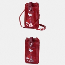 Dames Casual Mode Schoonheid Kat Patroon Crossbody Tas Schoudertas Voor Outdoor