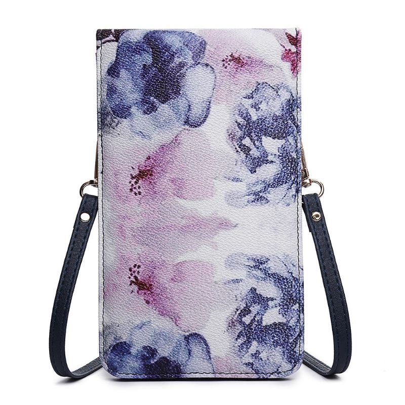 Dames Casual Multi-color Flower National Phone Bag