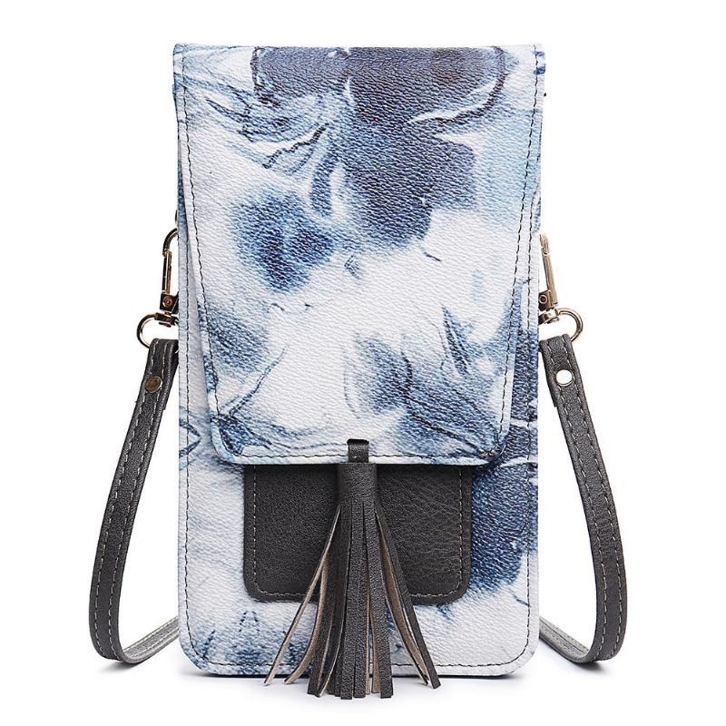 Dames Casual Multi-color Flower National Phone Bag