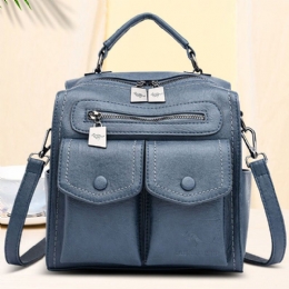 Dames Casual Solid Crossbody Tas Rugzak Schoudertas