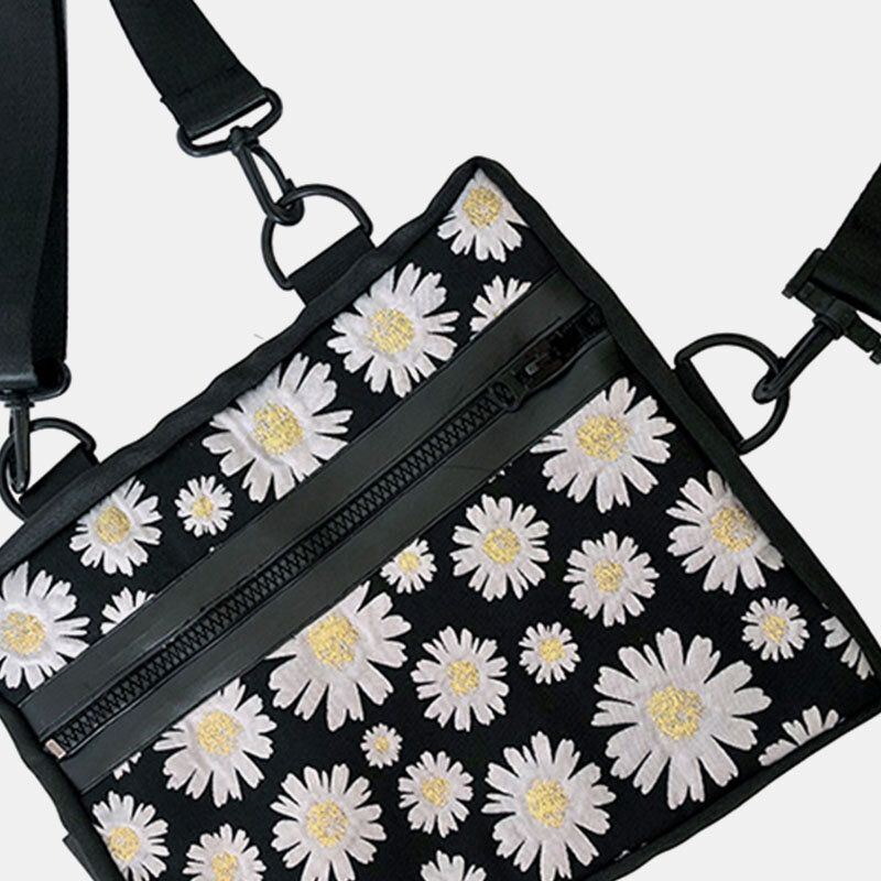 Dames Daisy Casual Bloem Nylon Crossbody Tas Schoudertas