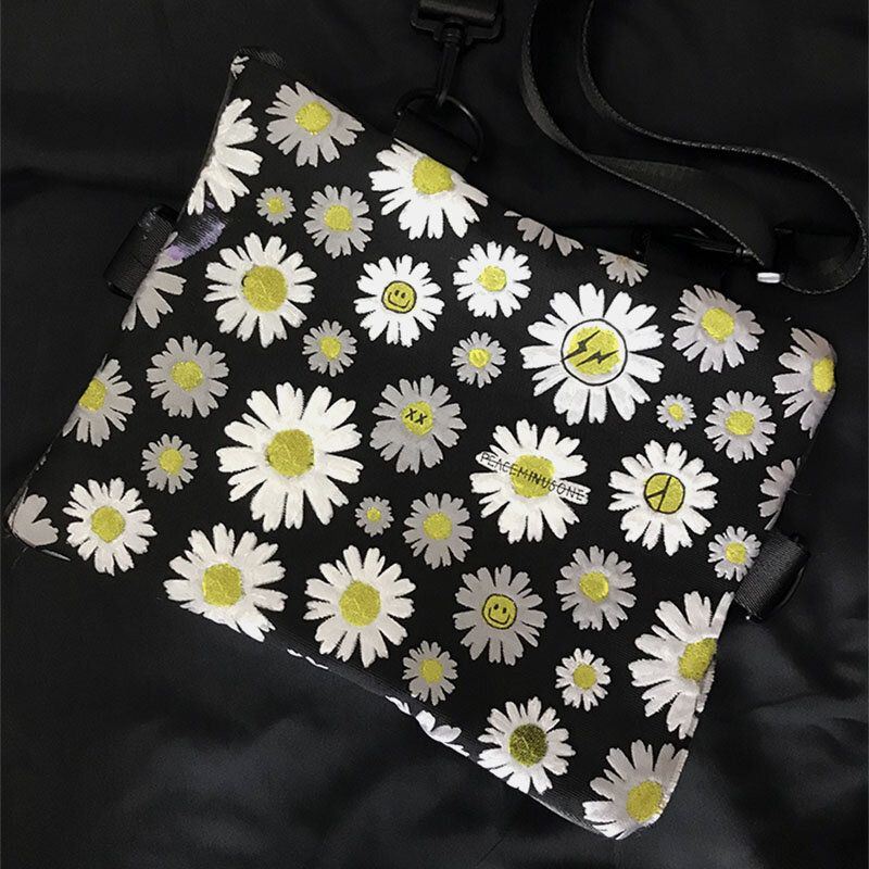 Dames Daisy Casual Bloem Nylon Crossbody Tas Schoudertas