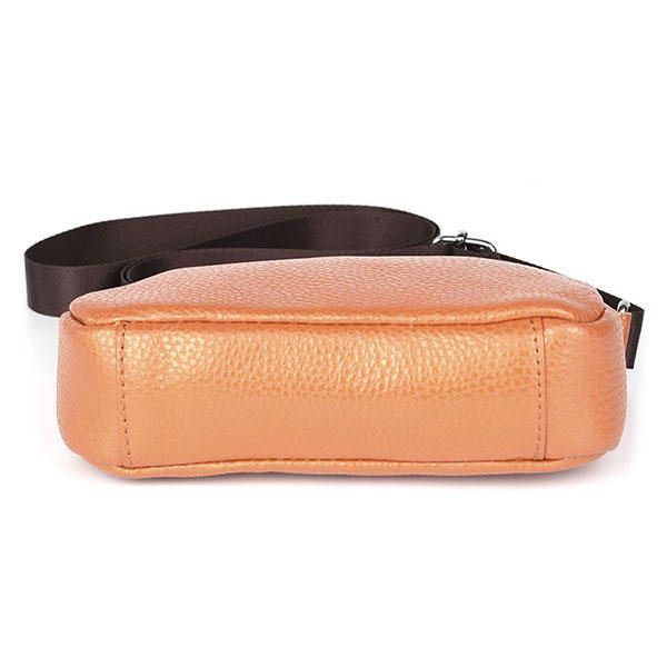 Dames Echt Leer Koeienhuid Casual Schoudertas Telefoon Tas Crossbody Tas