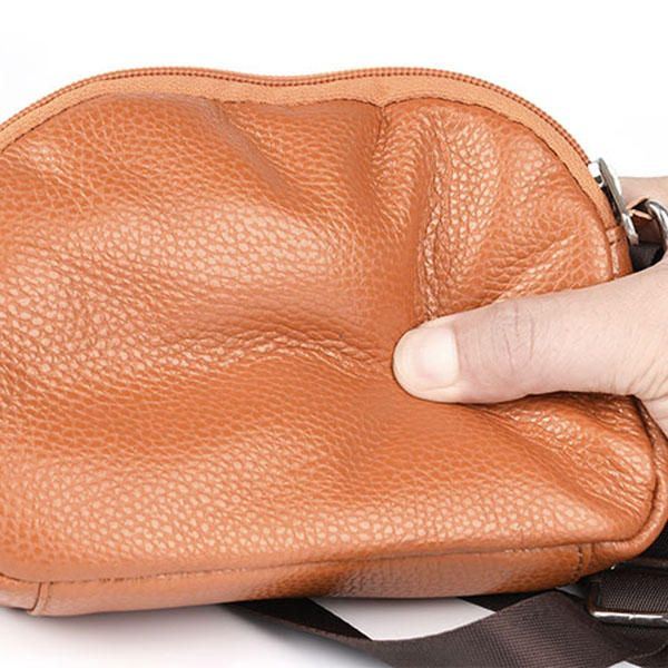 Dames Echt Leer Koeienhuid Casual Schoudertas Telefoon Tas Crossbody Tas